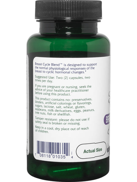 Vitanica, Breast Cycle Blend, 60 Vegetarian Capsules
