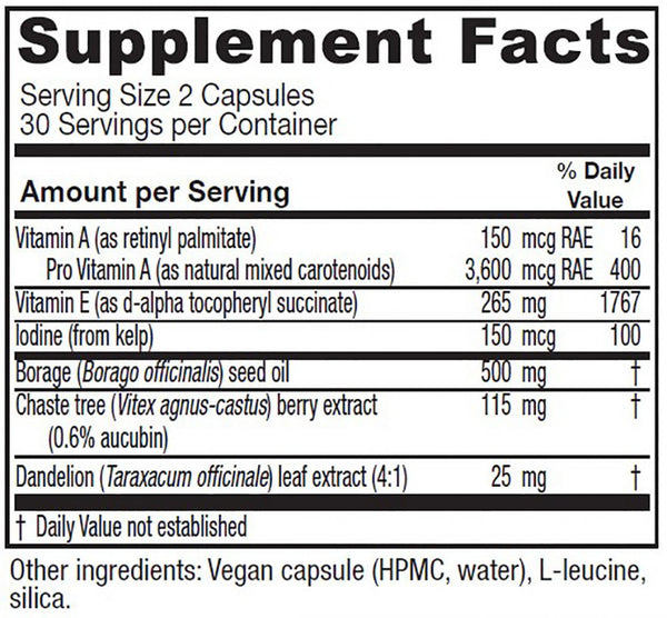 Vitanica, Breast Cycle Blend, 60 Vegetarian Capsules