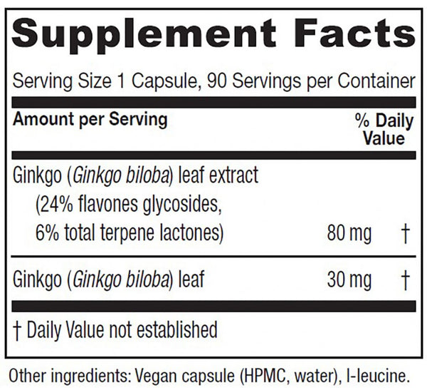 Vitanica, Ginkgo, 90 Vegetarian Capsules
