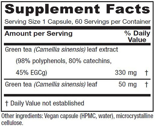 Vitanica, Green Tea, 60 Vegetarian Capsules