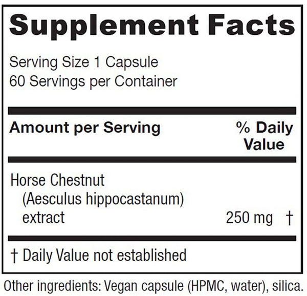 Vitanica, Horse Chestnut, 60 Vegetarian Capsules