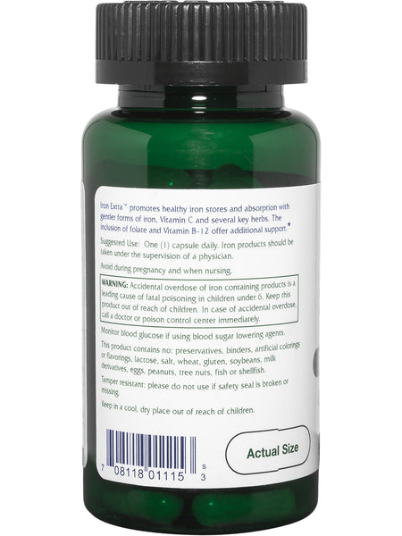 Vitanica, Iron Extra, 60 Vegetarian Capsules