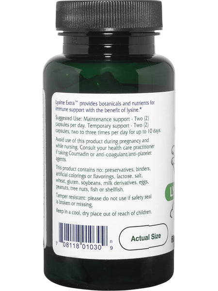 Vitanica, Lysine Extra, 60 Vegetarian Capsules