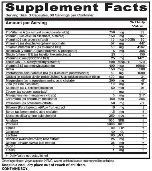 Vitanica, Senior Symmetry, 180 Vegetarian Capsules