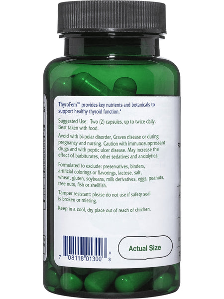 Vitanica, ThyroFem, 60 Vegetarian Capsules