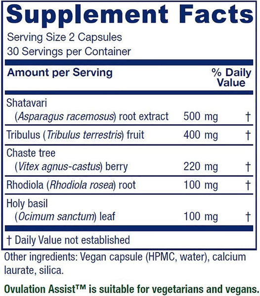 Vitanica, Ovulation Assist, 60 Vegan Capsules
