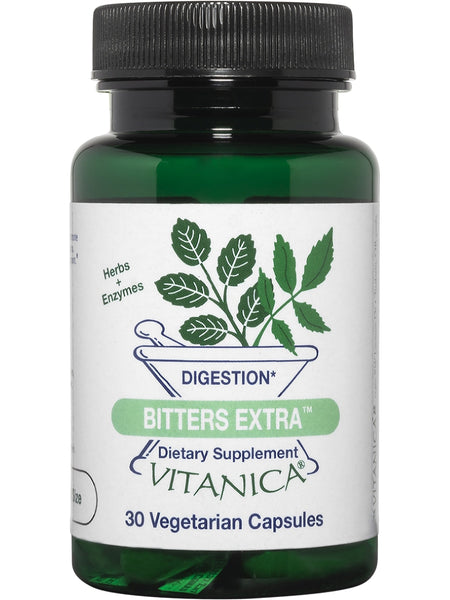 Vitanica, Bitters Extra, 30 Vegetarian Capsules