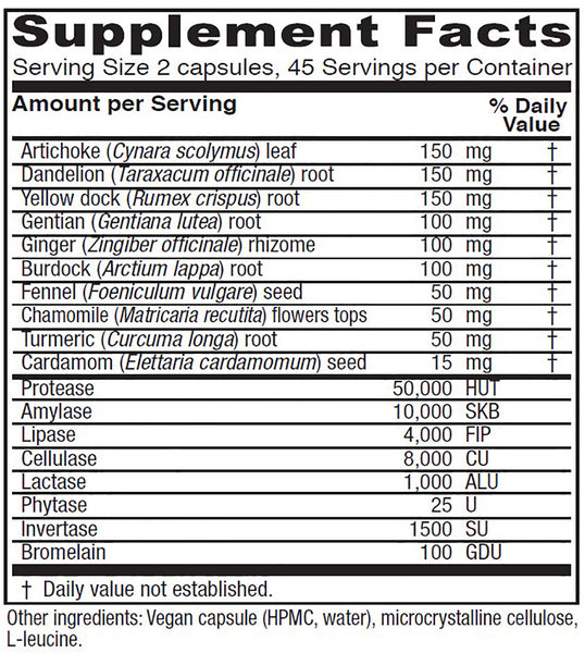 Vitanica, Bitters Extra, 90 Vegetarian Capsules