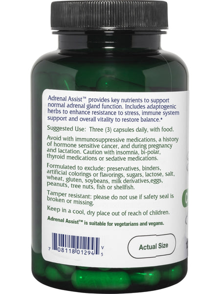 Vitanica, Adrenal Assist, 90 Vegetarian Capsules