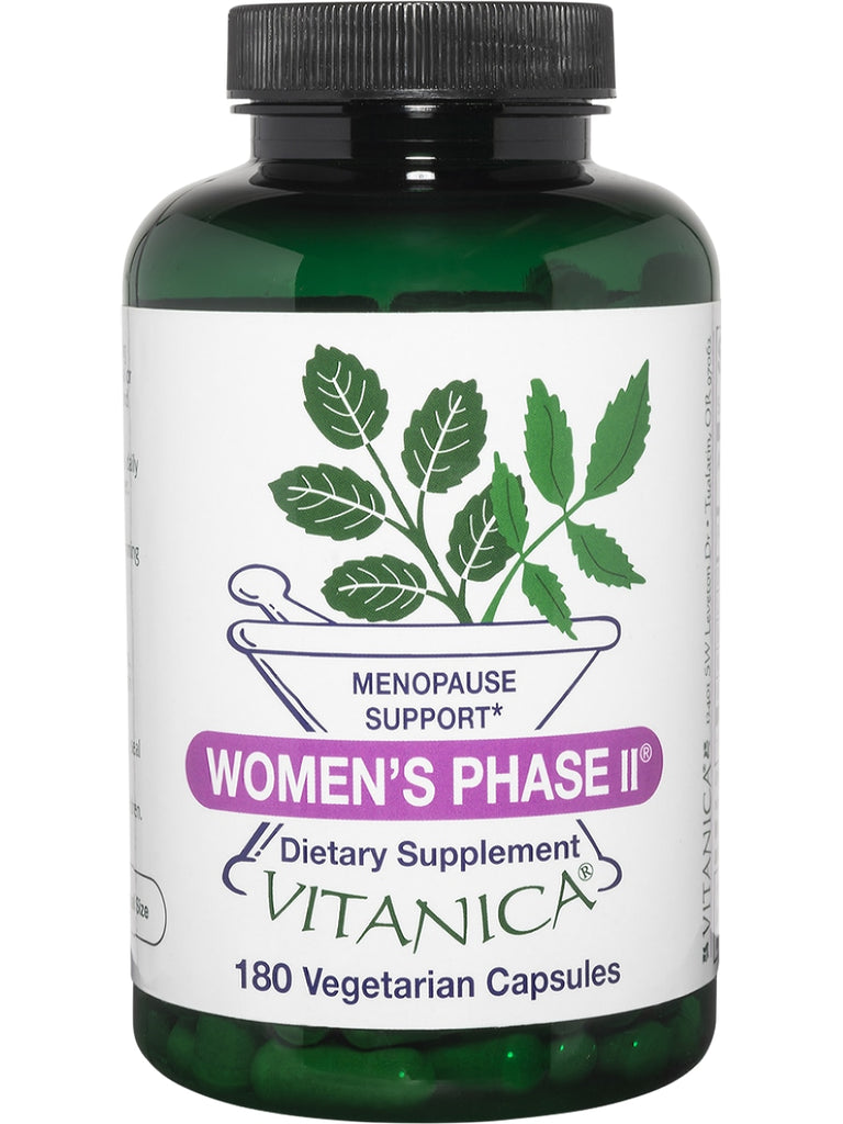 Vitanica, Women's Phase II, 180 Vegetarian Capsules
