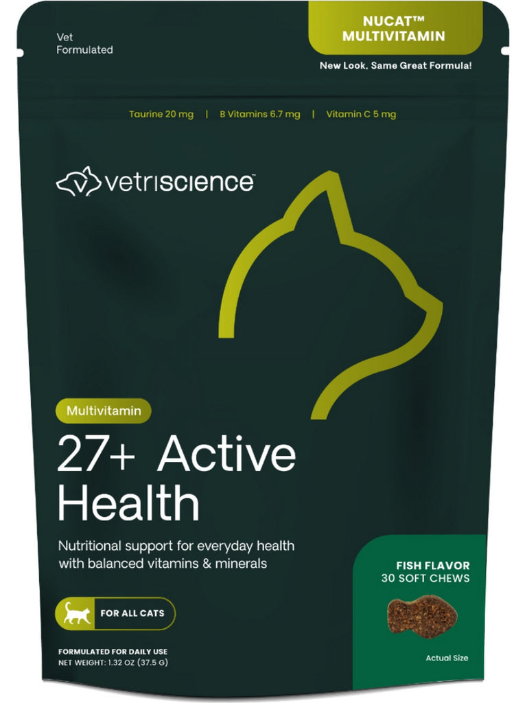 VetriScience Laboratories, NuCat MultiVitamin, 30 Bite-Sized Chews