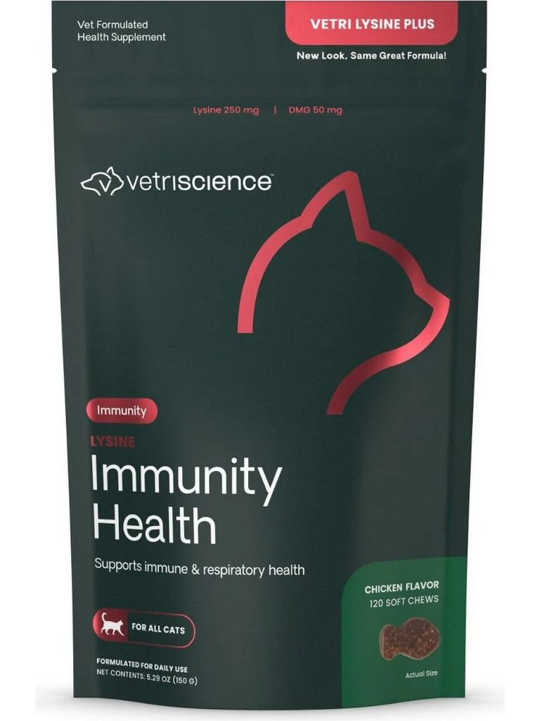 VetriScience Laboratories, Vetri Lysine Plus, 120 Bite-Sized Chews
