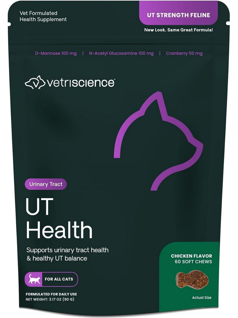 VetriScience Laboratories, UT Strength Feline, 60 Chewable Tablets
