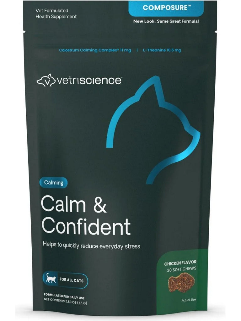 VetriScience Laboratories, Calm & Confident for Cats, Chicken Flavor, …	