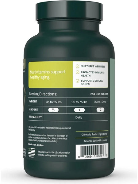 VetriScience, Senior 27+ Active Health for Dogs (Formerly Canine Plus Senior Multivitamin), 60 Chewable Tablets