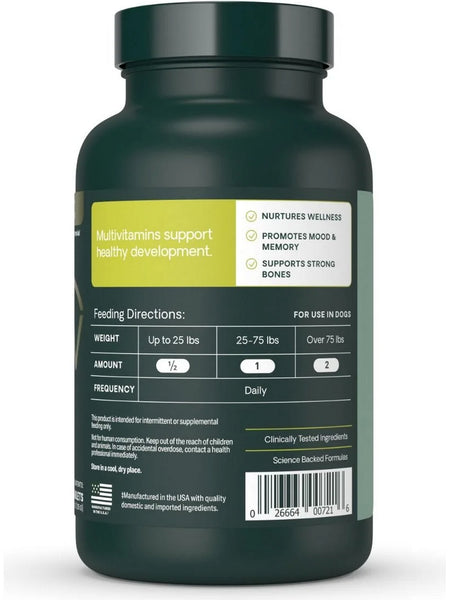 VetriScience, 27+ Active Health Chewable Tablets for Dogs (Formerly Canine Plus MultiVitamin), 90 Chewable Tablets