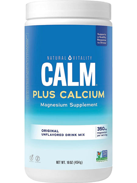 Natural Vitality, Calm Plus Calcium, Original Unflavored, 16 oz