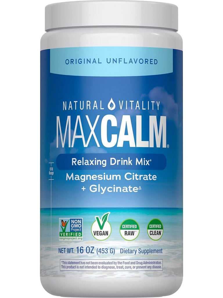 Natural Vitality, Maxcalm, Original Unflavored, 16 oz