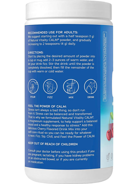 Natural Vitality, Calm, Cherry, 16 oz