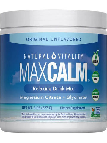 Natural Vitality, MaxCalm, Original Unflavored, 8 oz