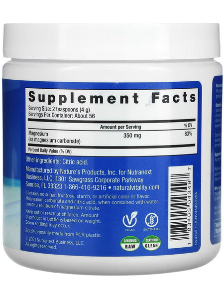 Natural Vitality, Calm, Original Unflavored, 8 oz