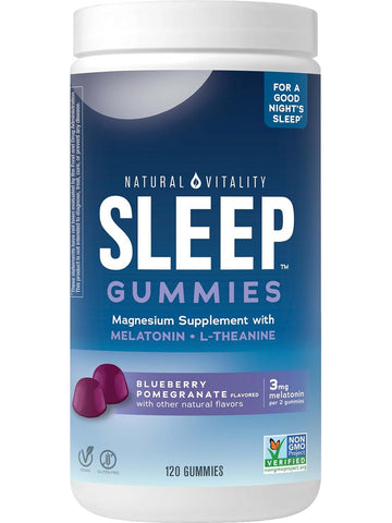Natural Vitality, Sleep Gummies, Blueberry Pomegranate, 120 Gummies