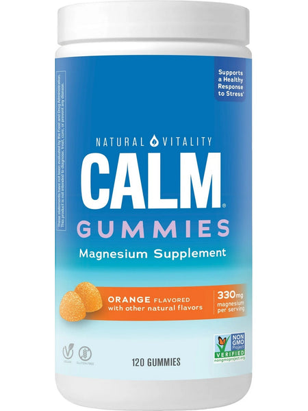 Natural Vitality, Calm Gummies, Orange, 120 Gummies