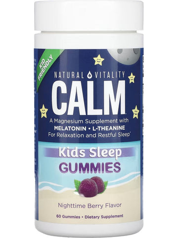 Natural Vitality, Calm Kids Sleep Gummies, Nighttime Berry, 60 Gummies