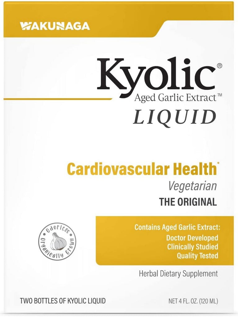 Wakunaga, Kyolic, Liquid, Cardiovascular Health Vegetarian, The Original, 2 Bottles of Kyolic Liquid (4 fl oz)
