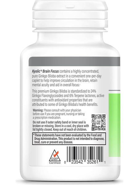 Wakunaga, Kyolic, Brain Focus, Mental Acuity & Focus, 60 Vegan Capsules