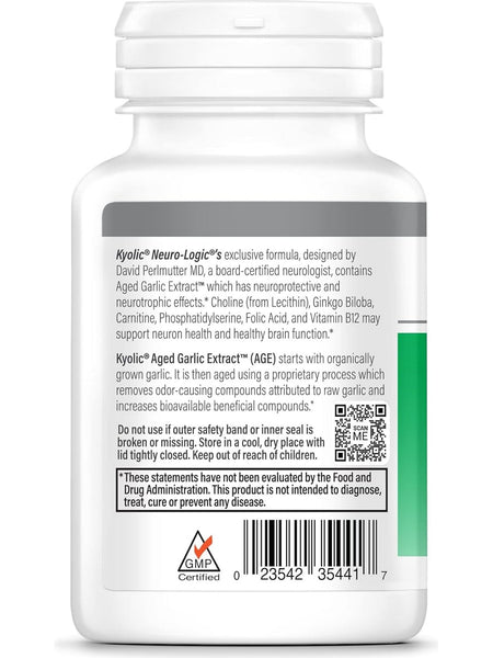 Wakunaga, Kyolic, Neuro Logic, Memory, Learning & Sharpness, 120 Capsules