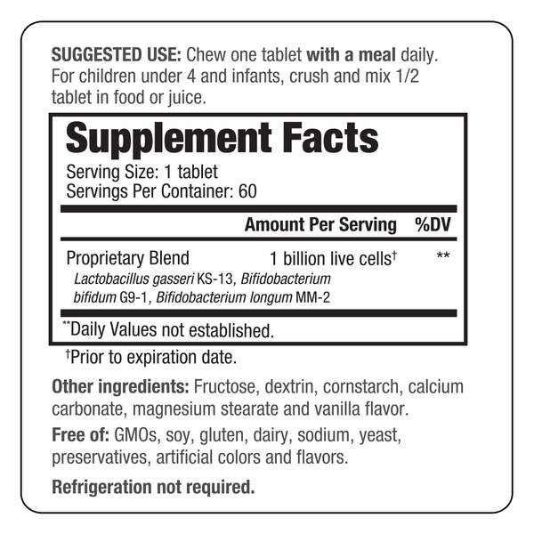 Wakunaga, Kyo Dophilus, Kids Probiotic, 60 Chewable Tablets