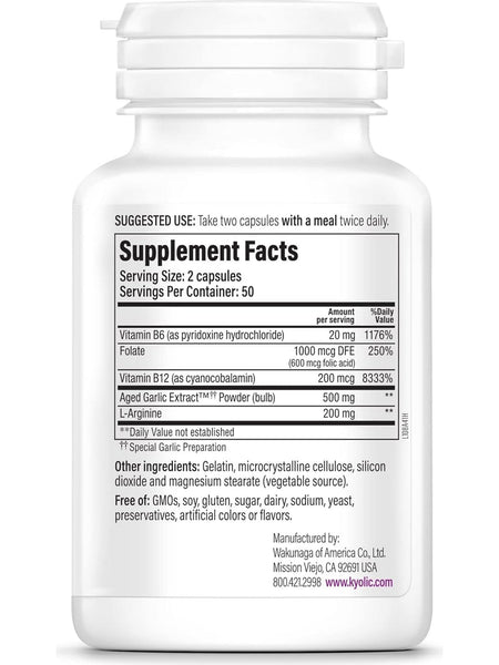 Wakunaga, Kyolic, Total Heart Health Formula 108, 100 Capsules
