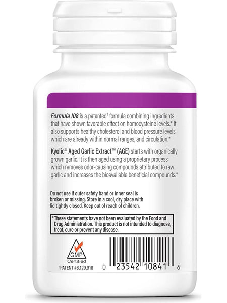 Wakunaga, Kyolic, Total Heart Health Formula 108, 100 Capsules