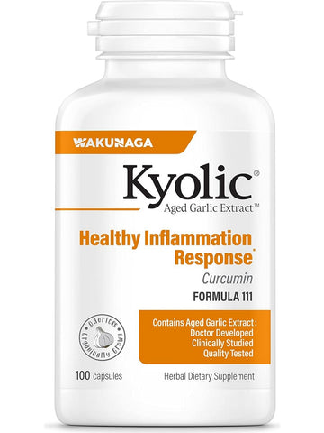 Wakunaga, Kyolic, Healthy Inflammation Response, Curcumin Formula 111, 100 Capsules