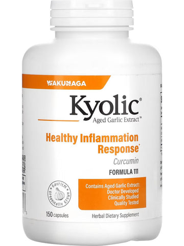 Wakunaga, Kyolic, Healthy Inflammation Response, Curcumin Formula 111, 150 Capsules