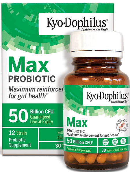 Wakunaga, Kyo Dophilus, Max Probiotic, 30 Vegetarian Capsules