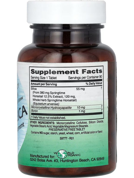 World Organic, Super Silica, 90 Tablets