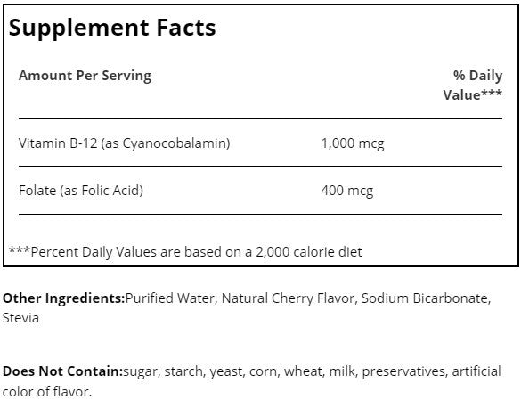 World Organic, B-12 With Folic Acid, 1000 mcg/400 mcg, 2 fl oz
