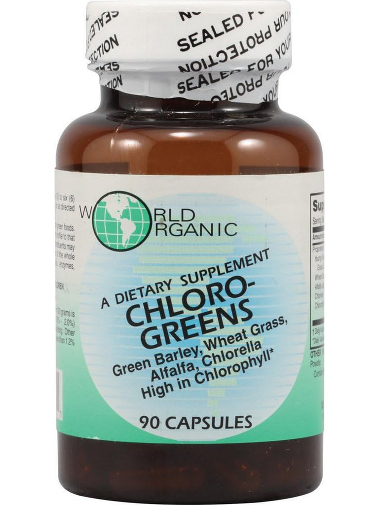 World Organic, Chloro-Greens, 90 Capsules