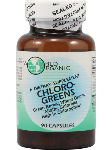 World Organic, Chloro-Greens, 90 Capsules