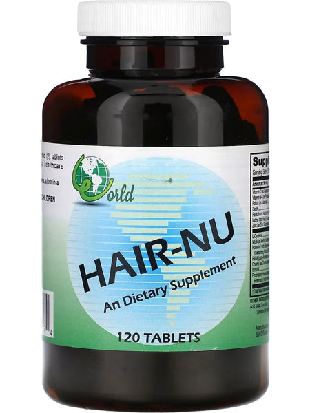 World Organic, Hair-Nu, 120 Tablets