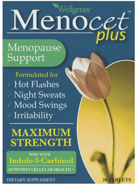 Wellgenix, Menocet Plus, 30 Tablets