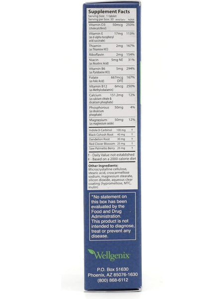 Wellgenix, Menocet Plus, 30 Tablets