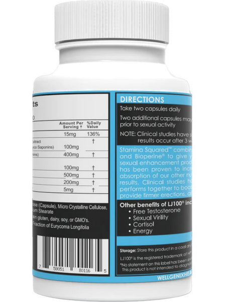 Wellgenix, Stamina2 Male Sexual Health, 60 Capsules