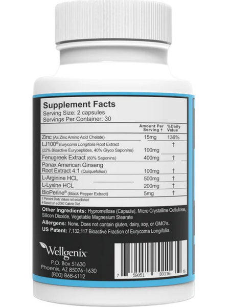 Wellgenix, Stamina2 Male Sexual Health, 60 Capsules