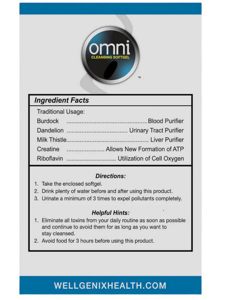 Wellgenix, Omni Cleansing Softgel, Extra Strength, 1 Fast Dissolve Softgel