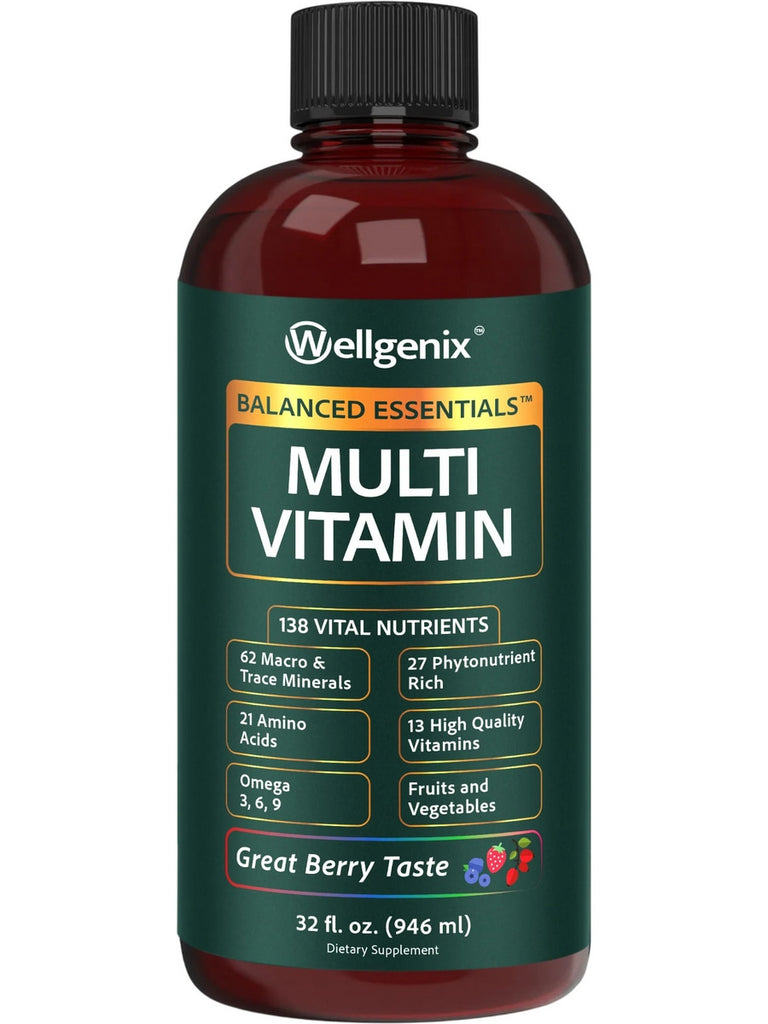 Wellgenix, Balanced Essentials Multi Vitamin, 32 fl oz