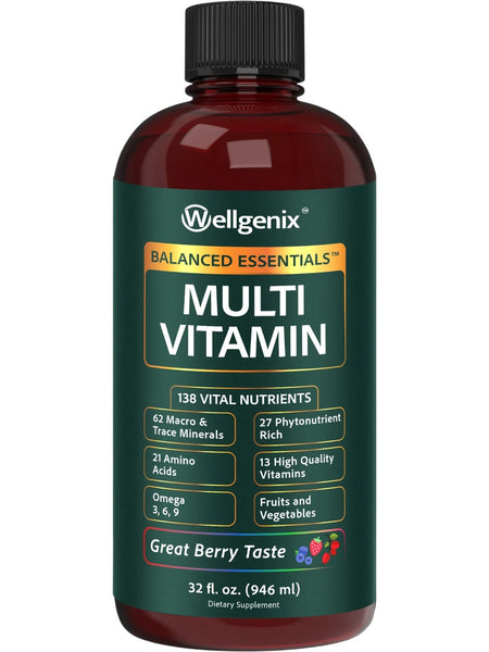 Wellgenix, Balanced Essentials Multi Vitamin, 32 fl oz
