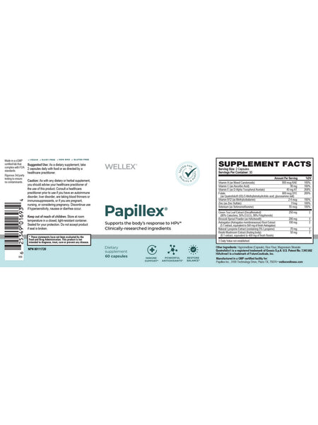 Wellex, Papillex, 60 Capsules
